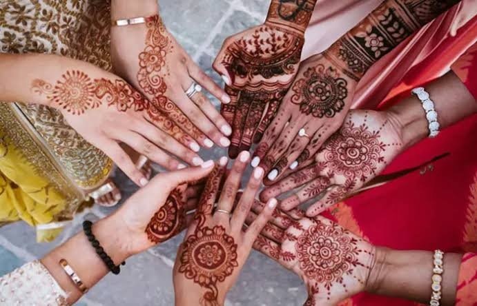 Party and Guest Hands Mehndi Design